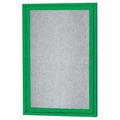 Aarco Aarco Products ODCC2418RG 1-Door Outdoor Enclosed Bulletin Board - Green ODCC2418RG